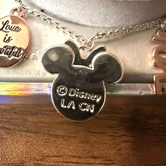 Fine Silver Plated Disney Minnie Mouse “Love is Bowtiful” Bracelet - Picture 6 of 7
